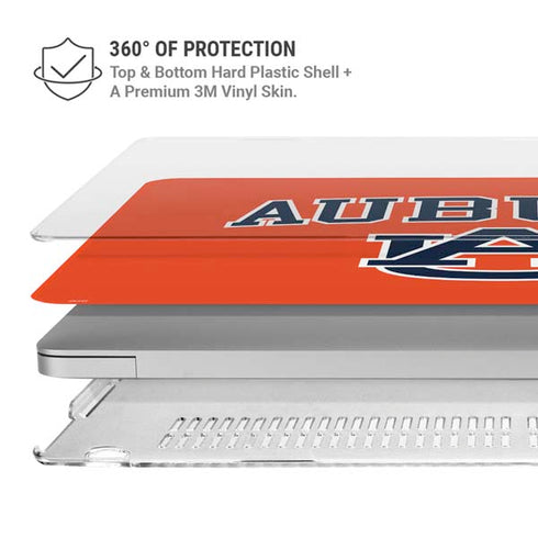 Auburn University AU Orange MacBook Air 15in (2023-2025) Case plus Skin